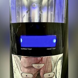 Waring Pro RPC175WS Brushed Stainless Steel Wine Chiller and Warmer, Black